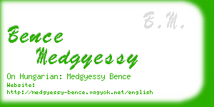 bence medgyessy business card